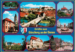 73736698 Guenzburg Freibad Frauenkirche Schloss Stadtpanorama Bruecke Maria Ward - Guenzburg