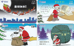China, Fujian Telecom, Putian 2002 CZ-PT-10, Merry Christmas, Full Set - Chine