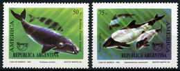 Argentina 1993 MiNr. 2190 - 2191  Argentinien  Marine Mammals  Whales Dolphins AMERICA UPAEP 2v MNH** 4.20 € - Unused Stamps