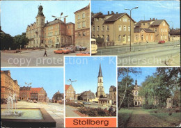 72373439 Stollberg Erzgebirge Rathaus Bahnhof MarktplatzOberschule Hans Beimler  - Stollberg (Erzgeb.)