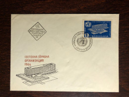 BULGARIA FDC COVER 1966 YEAR WHO HEALTH MEDICINE STAMP - Covers & Documents