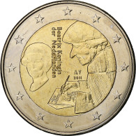 Pays-Bas, Beatrix, 2 Euro, 2011, Bruxelles, Bimétallique, SPL, KM:298 - Paises Bajos