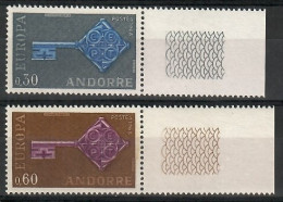 Andorra, French Administration 1968 Mi 208-209 MNH  (ZE1 ANFmar208-209) - Francobolli