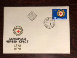 BULGARIA FDC COVER 1978 YEAR RED CROSS HEALTH MEDICINE STAMP - Brieven En Documenten