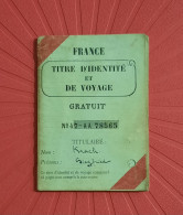 France Travel Permit Passport 1947 Pasaporte, Passeport, Reisepass - Historical Documents