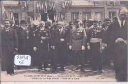 VILLERS-COTTERETS- CEREMONIE DU 22 JUILLET 1923- DEPART DU CORTEGE OFFICIEL- PLACE DE LA GARE - Villers Cotterets