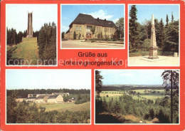 72371996 Johanngeorgenstadt Erzgebirgsschanze Kulturhaus Karl Marx Postsaeule Fe - Johanngeorgenstadt