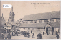 HONFLEUR- EGLISE SAINTE-CATHERINE- UN JOUR DE MARCHE - Honfleur