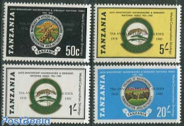 Tanzania 1986 75 Year Girl Guides 4v, Mint NH, Nature - Sport - Animals (others & Mixed) - Giraffe - National Parks - .. - Natuur