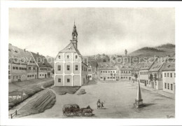 72357957 Sebnitz Heimatmuseum Sebnitzer Marktplatz Um 1830 Aquarell Sebnitz - Sebnitz