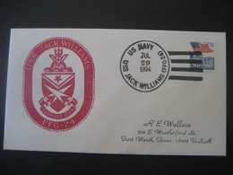 Vereinigte Staaten 1994- US Navy USS Jack Williams FFG-24 - Storia Postale