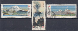 USSR 3138-3140,used,falc Hinged - Volcanes