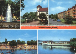 72355001 Rheinsberg Springbrunnen Platz Der Befreiung Schloss Jetzt Sanatorium J - Zechlinerhütte