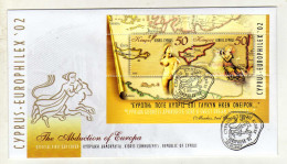 Enveloppe 1er Jour CHYPRE REPUBLIC OH CYPRUS Oblitération EUROPHILEX'02 22/10/2002 - Gebraucht