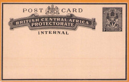 BRITISH CENTRAL AFRICA PROTECTORATE - POSTCARD 1d Unc  / 5168 - Autres & Non Classés