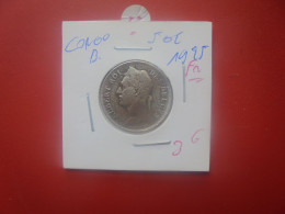 CONGO BELGE 50 Centimes 1925 FR (A.7) - 1910-1934: Alberto I