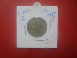 CONGO BELGE 50 Centimes 1925 FR (A.7) - 1910-1934: Albert I