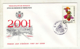 Enveloppe 1er Jour MONACO Oblitération MONACO O.E.T.P. 21/04/2001 - FDC