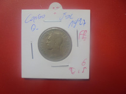 CONGO BELGE 50 Centimes 1927 FR (A.7) - 1910-1934: Albert I