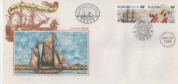 Australia PM 1277 1986 Australian Coastal Mails,Governor Gawler Ship,  Souvenir Cover - Briefe U. Dokumente