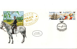 Australia PM 1316 1986 Police Mail,Stampex Aerophilately Day. Souvenir Cover - Lettres & Documents