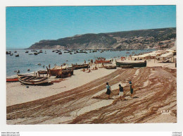 Portugal SESIMBRA Vers Setubal N°1044 Redes De Pesca Filets De Pêche étendus Bateaux Baignade VOIR DOS - Setúbal