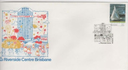 Australia PM 1338 1986 Riverside Centre Brisbane, FDI  Souvenir Cover - Briefe U. Dokumente