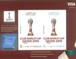 QATAR - 2019 - MINIATURE STAMPS SHEET OF CLUB WORLD CUP QATAR 2019, UMM(**). - Qatar