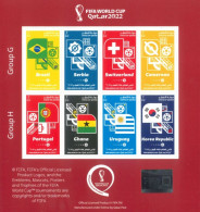 QATAR - 2022 - MINIATURE STAMP SHEET OF FIFA WORLD CUP QATAR 2022, UMM(**). - Qatar