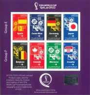 QATAR - 2022 - MINIATURE STAMP SHEET OF FIFA WORLD CUP QATAR 2022, UMM(**). - Qatar