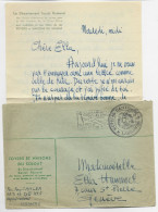 LETTRE COVER ENTETE FOYERS SOLDAT DEPARTEMENT ROMAND SUISSE HELVETIA MEC LAUSANNE 1944 + HOPITAL CANTONAL POUR GENEVE - Postmarks