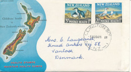 New Zealand FDC 5-8-1964 Health Stamps 1964 With Cachet Sent To Denmark - FDC