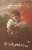 FÊTES ET VOEUX - Bonnes Pâques - Mes Voeux Les Plus Sincères En Ce Beau Jour De Pâques - Oeuf - Carte Postale Ancienne - Pâques