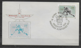 AUTRICHE    FDC  Jo   1964   Hockey Sur Glace - Hockey (sur Glace)