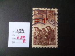 Timbre France Oblitéré N° 489 - Usati