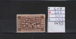 PRIX FIXE Obl  607 YT 692 MIC 1071 SCO 1073 GIB Fort Ticonderoga 1955 Etats Unis  58A/07 - Gebraucht