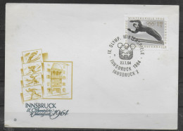 AUTRICHE     FDC  Jo 1964   Saut A Ski - Invierno 1964: Innsbruck