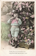 ENFANT - Petit Garçon - A Mes Fleurs à L'encens Si Doux - Jardin - Panier - Carte Postale Ancienne - Sonstige & Ohne Zuordnung