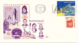 USA Special Space Cover STS - 7 Sally Ride First U.S. Woman Astronaut Kennedy Space Center 18-6-1983 With Nice Cachet - USA