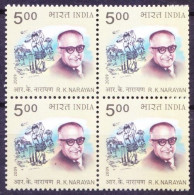 India 2009 MNH Blk, R. K. Narayan Writer, Novelist, Cricket Sports - Cricket