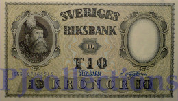 SWEDEN 10 KRONOR 1953 PICK 43a AUNC - Suecia