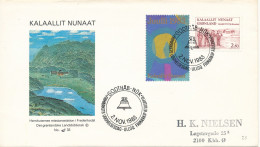 Greenland FDC 2-11-1983 Also With Christmas Seal Sent To Denmark - FDC