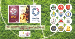 QATAR - 2018 - MINIATURE STAMPS SHEET OF QATAR STARS LEAGUE, UMM(**). - Qatar