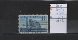 PRIX FIXE Obl 610 YT 695 MIC 1074 SCO 1076 GIB Booker Maison Natale  1956 Etats Unis  58A/07 - Used Stamps