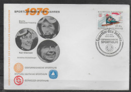 AUTRICHE  Lettre  Innsbruck  Jo 1976 Ski - Hiver 1976: Innsbruck