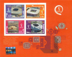 QATAR - 2022 - MINIATURE STAMPS SHEET OF FIFA WORLD CUP QATAR 2022, UMM(**). - Qatar