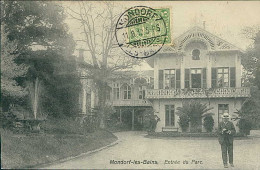 LUXEMBOURG - MONDORF-LES-BAINS - ENTREE DU PARC - PHOTO. N. SCHUMACHER - MAILED 1910 / STAMP  (18010) - Mondorf-les-Bains