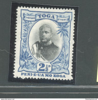 1897 TONGA - Stanley Gibbons N. 43 - 2 1/2 D. Black And Blue - MNH** - Autres & Non Classés