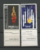 Israel 1962 Heroes & Martyrs Y.T. 218/219 ** - Unused Stamps (with Tabs)