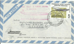 ARGENTINA,  CARTA  AEREA DIRIGIDA  A LISBOA,  AÑO  1959 - Covers & Documents